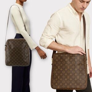 LOUIS VUITTON 1982 Monogram Marceau GM Messenger Crossbody Bag